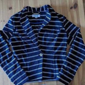 Calvin Klein blue striped blazer